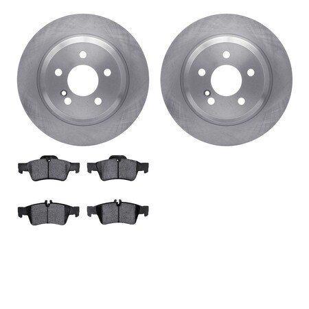 Dynamic Friction Company Rear Brake Rotors with 5000 Advanced Brake Pads 6502-63356